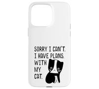 Lo siento, no puedo, tengo planes con mi gato esmoquin Kawaii Carcasa para iPhone 15 Pro Max