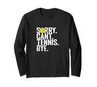 Lo Siento, no Puedo Tenis Adiós Tenis Humor Manga Larga
