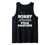 Lo Siento Pensando en Pole Dancing Dance Fitness Entusiasta Camiseta sin Mangas