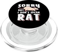 Lo siento, pero no hablo, diseño de rata blanca PopSockets PopGrip para MagSafe
