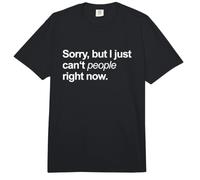 Lo Siento, Pero no Puedo Gente Ahora Solitario Divertido Comfort Colors Adult Heavyweight T-Shirt
