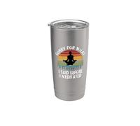 "¡Lo siento por lo que dije antes de meditar!" Vaso térmico de acero inoxidable de doble pared