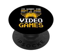 Lo Siento por lo Que Dije Cuando Estaba Jugando Videojuegos PopSockets PopGrip Adhesivo