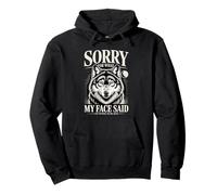 Lo Siento por lo Que Dijo mi Cara Estoy Tratando de ser Amable Sudadera con Capucha
