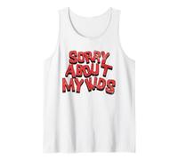 Lo siento por mis hijos Humor sarcástico divertido para padres Camiseta sin Mangas