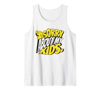 Lo siento por mis hijos Humor sarcástico divertido para padres Camiseta sin Mangas