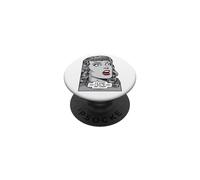 Lo Siento ¿Puedo rodar mis Ojos en Voz Alta Vintage Pop Art Girl PopSockets PopGrip Adhesivo
