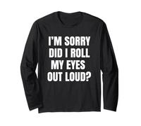 Lo Siento, puse mis Ojos en Voz Alta sarcástico Manga Larga