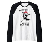 lo Siento Santa, he Sido una Cabra Salvaje Camiseta Manga Raglan