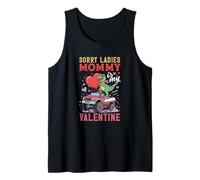 Lo Siento señoras, Mami es mi Monster Truck con Dinosaurios de San Valentín Camiseta sin Mangas