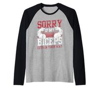 Lo Siento si mi bíceps se interpone en tu Camino Rizo Muscular Camiseta Manga Raglan