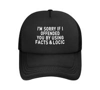 Lo Siento Si Te Ofendí Al Usar Hechos. Unisex Gorras Hip Hop Clásico Gorra Trucker Cómoda Gorra De Béisbol para Deporte Aire Libre Tenis