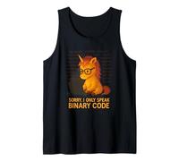 Lo siento Solo Hablo Código Binario Unicornio Divertido Programador Tecnología Camiseta sin Mangas
