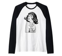 Lo Siento, te ofendí con mi Chica de Arte Pop de Sentido común Camiseta Manga Raglan