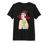 Lo Siento, te ofendí con mi Chica de Arte Pop de Sentido común Camiseta Premium