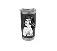 Lo siento, te ofendí con mi chica de arte pop de sentido común Vaso térmico de acero inoxidable de doble pared