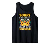 Lo Siento, Tengo Planes con mi Ukelele Divertido músico Camiseta sin Mangas