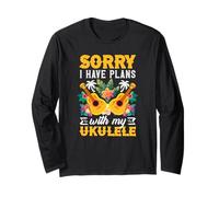 Lo Siento, Tengo Planes con mi Ukelele Divertido músico Manga Larga