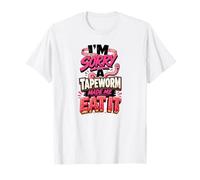 Lo Siento, una Tenia me Hizo comerlo Humor de la Dieta Camiseta