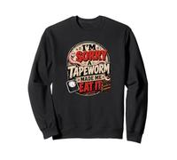 Lo Siento, una Tenia me Hizo comerlo Humor de la Dieta Sudadera