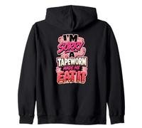 Lo Siento, una Tenia me Hizo comerlo Humor de la Dieta Sudadera con Capucha