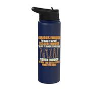 Lo suficientemente curioso como para separarlo - Auto Mechanic Car Guy Stainless Steel Insulated Water Bottle