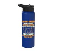 Lo suficientemente curioso como para separarlo - Auto Mechanic Car Guy Stainless Steel Insulated Water Bottle