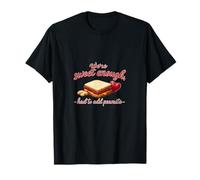 Lo Suficientemente Dulce Tuvo Que Agregar Peanuts PBJ Heart Design Camiseta