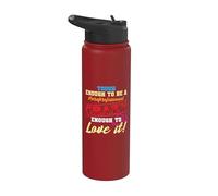 Lo suficientemente duro como para ser un loco paraprofesional para amarlo Stainless Steel Insulated Water Bottle