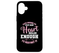Lo Suficientemente Lindo como para Detener tu corazón lo Suficientemente hábil como para reiniciarlo Carcasa para iPhone 16 Plus