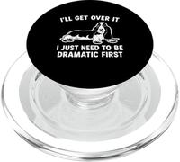 Lo superaré, solo necesito dramático First Basset Hound PopSockets PopGrip para MagSafe