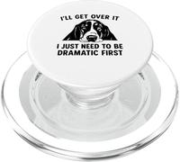 Lo superaré, solo necesito dramático First Basset Hound PopSockets PopGrip para MagSafe