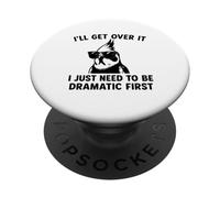 Lo superaré, solo necesito ser dramático primera cacatúa PopSockets PopGrip Adhesivo