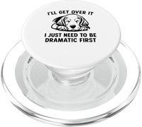 Lo superaré, solo necesito ser dramático primero beagle PopSockets PopGrip para MagSafe
