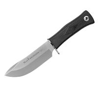 LO TRINCO YO Muela Cuchillo ABORIGEN-13 G hoja de acero Inoxidable 420 Nitro 42 de 13 cm y empuñadura de goma para Caza, Pesca, Supervivencia y Bushcraft