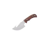 LO TRINCO YO | Muela GRIZZLY-12R Cuchillo de Caza con Hoja fija de 12 cm en Acero MoVa y Empuñadura de Madera Coral. Fabricado en España | Ideal para Caza,Supervivencia, Outdoor y Bushcraft |