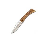 LO TRINCO YO Muela Navaja BT-9.OL hoja de acero MoVa de 9 cm y empñadura de Olivo para Caza, Pesca, Supervivencia y Bushcraft.