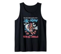 Lo único más rápido Que mi esquí es mi Actitud Bruja Camiseta sin Mangas