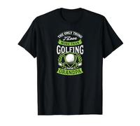 Lo único Que Amo más Que Jugar al Golf es ser Abuelo Camiseta gráfica económica, Hombre, Negro, M