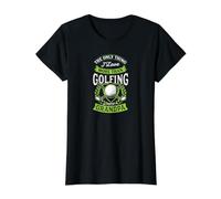 Lo único Que Amo más Que Jugar al Golf es ser Abuelo Camiseta gráfica económica, Mujer, Negro, M
