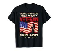 Lo único Que Amo más Que ser Veterano es papá Camiseta