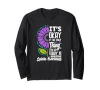 Lo único Que Hay Que Hacer es Respirar Conciencia sobre la prevención del Suicidio Manga Larga