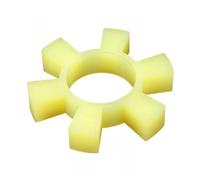 Loacea 1 Pieza de Almohadilla amortiguadora de Acoplamiento de Poliuretano en T, Amortiguador Hexagonal for Rueda de Bomba de Agua con diseño de Flor de Ciruelo en Forma de T Amarilla(70X33X16mm)