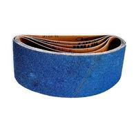 Loacea Bandas abrasivas azules de lijado de 4 x 36 pulgadas, banda abrasiva de corindón de circonio for lijadora de banco, 5 unidades(60)