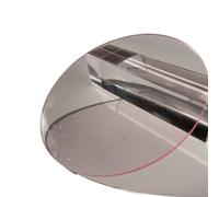 Loacea Placas de vidrio acrílico transparente, tablones plástico sin hoyos 3 mm, placas for pintar a mano (2 piezas)(Light Peach,80mm)