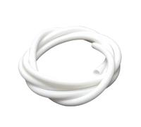 Loacea Tubo Flexible de Silicona de 1/5/10 Metros, diámetro Interior de 0,5-25 mm, Manguera de Goma de Silicona Blanca, Tubo de Goma Resistente, 1 Unidad(1 METERX8MMX12MM)