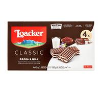 Loacker | Barquillos Loacker Classic Cacao Y Leche | Loacker Galletas | Loacker Wafer | 180 Gramo Total