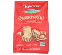 Loacker Quadratini Galletas de oblea de avellana, 30% menos de azúcar, 250 g