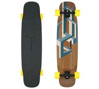 Loaded Boards Basalt Tesseract - Monopatín longboard completo de bambú (azul oscuro, ruedas de estímulo 86a)