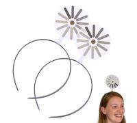 Loading Creative Headband/Hairpin, 2025 New Creative Black Load Symbol Hair Band, Funny Loading Symbol Hair Bands, Music Festival Eye-Catching Decoration Props for Daily Wear and Makeup(2Pcs)